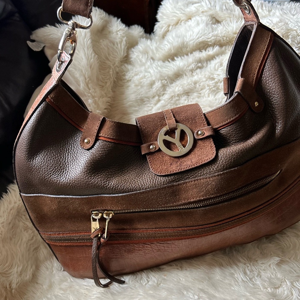 Vintage verá pelle habdbag